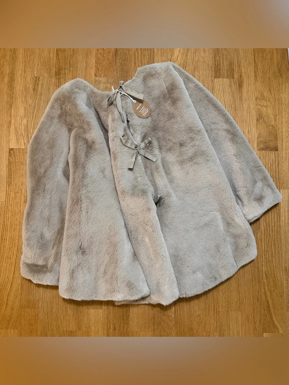 West Elm Tan Faux Christmas Tree Skirt NEW